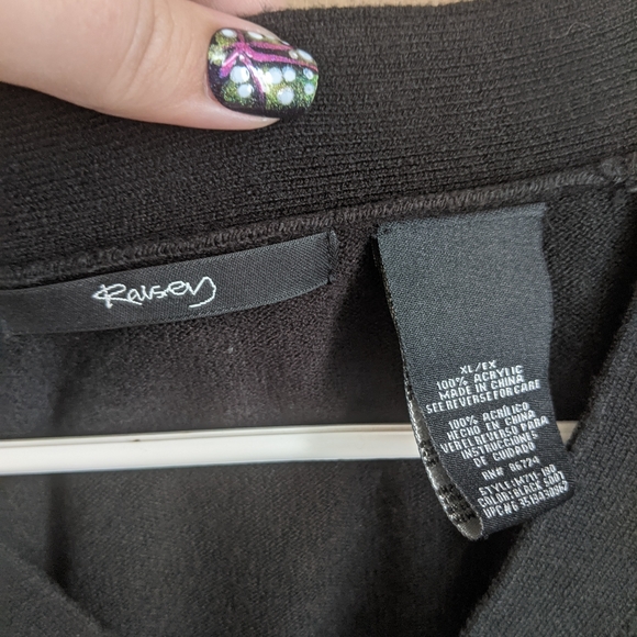 Raisey XL Black Sweater with Crystal Detail. - Picture 4 of 4